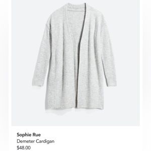 Sophie Rue Demeter Cardigan Stitchfix sweater light grey size medium